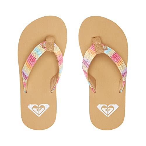 Roxy Girl's Porto Raffia Sandal - Black2