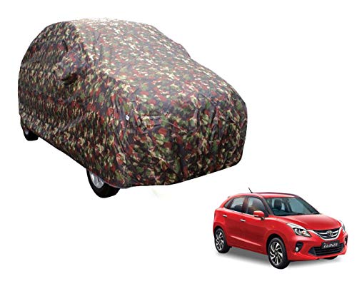 Image of Auto Hub Car Cover Compatible with Glanza with Weather Proof, Triple Stitched, Glanza Car Cover Jungle Look