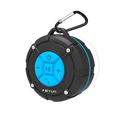 ASIYUN Shower Speaker, Waterproof Speaker with 4H Playtime, Loud HD Sound, Portable Wireless