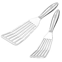 Espátula Para Pescado Ranurada, Aleta Giratoria Gruesa Y Pulida Para Cocina Camping Restaurante Espatula