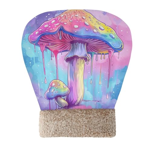 Coikll Cat Sleeping Bag Trippy Psychedelic Mushroom Soft Plush Pet Bed for Cats, Small Dogs & Rabbits, Ideal Indoor Warm Nest