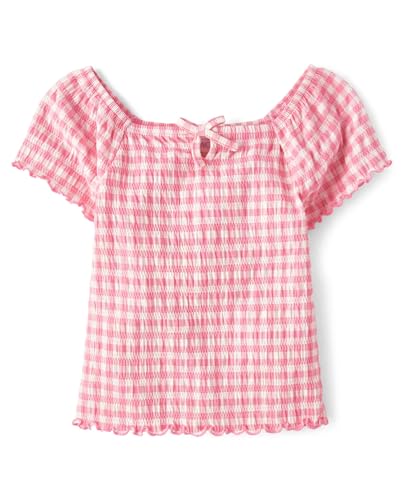 Image of The Children's Place Girls' Smocked Short Sleeve Tops
