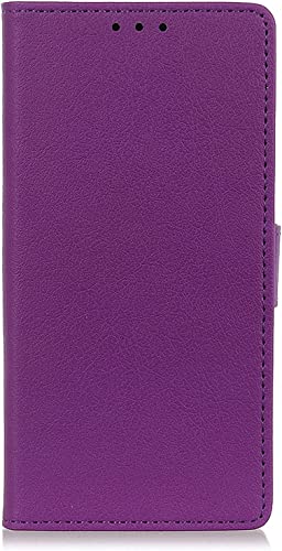 Étui portefeuille iPhone 13 violet en cuir avec porte-carte