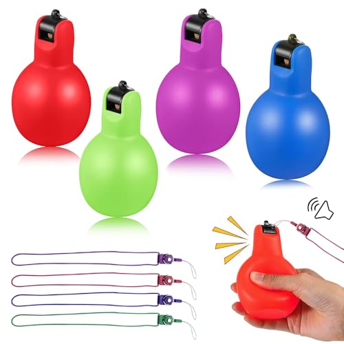 Vunanvu 4 PCS Silbatos de Mano Deportivo, Silbato Manual para Educación Física, Silbato Higienico para Clases de Educación Física, Sonidos Silbatos de Arbitro para Entrenadores de Fútbol Profesores
