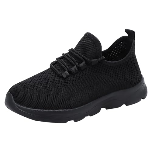 Genérico Zapatillas Shoes Mujer Zapatillas De Running Mujer Verano Mujer Malla Hueco Transpirable cómodo Ligero Encaje hasta Color Degradado Zapatillas Mujer Deportivas Zapatillas Tenis (Black, 38)