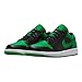 Nike Air Jordan 1 Low Men's Shoes Black/Black-Lucky Green-White 553558-065 9