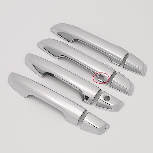 Couvre-poignées de porte en fibre de carbone chromé auto accessoires Honda CRV