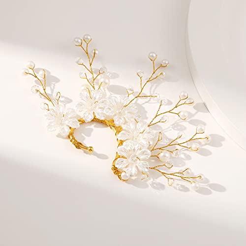 Handmade Elf Ear Cuff Fairy Flower Single Left Earring For Women #TOP4