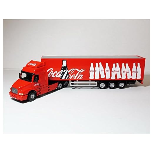 Oxford Diecast Cararama Cr043Cc Cararama Volvo Nh12 kylskåp Coca Cola