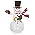 4 Feet Lighted Snowman With 100 LED Lights - Christmas Holiday Decorations for Outdoor Lawn Yard - Light Up Snowman With Top Hat, Scarf for Xmas Decor