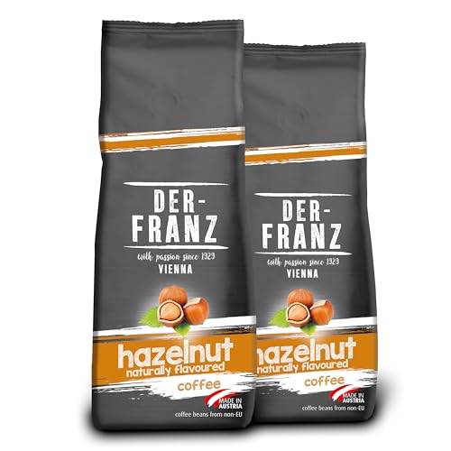 Der-Franz Coffee Medium Roast flavoured with Hazelnut, ground, 2 x 500 g