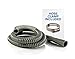 K&J 6ft Heavy-Duty Washing Machine Drain Hose With Clamp - Industrial Grade Polypropylene Discharge Hose for Washing Machines - Fits Up To 1-1/4 Inch Drain Outlets