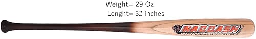 Miniatura 4 de Bate de béisbol de madera de abedul modelo 243 de 32 pulgadas para jugadores profesionales, jóvenes y adultos, 29 onzas por Naqqash Sports