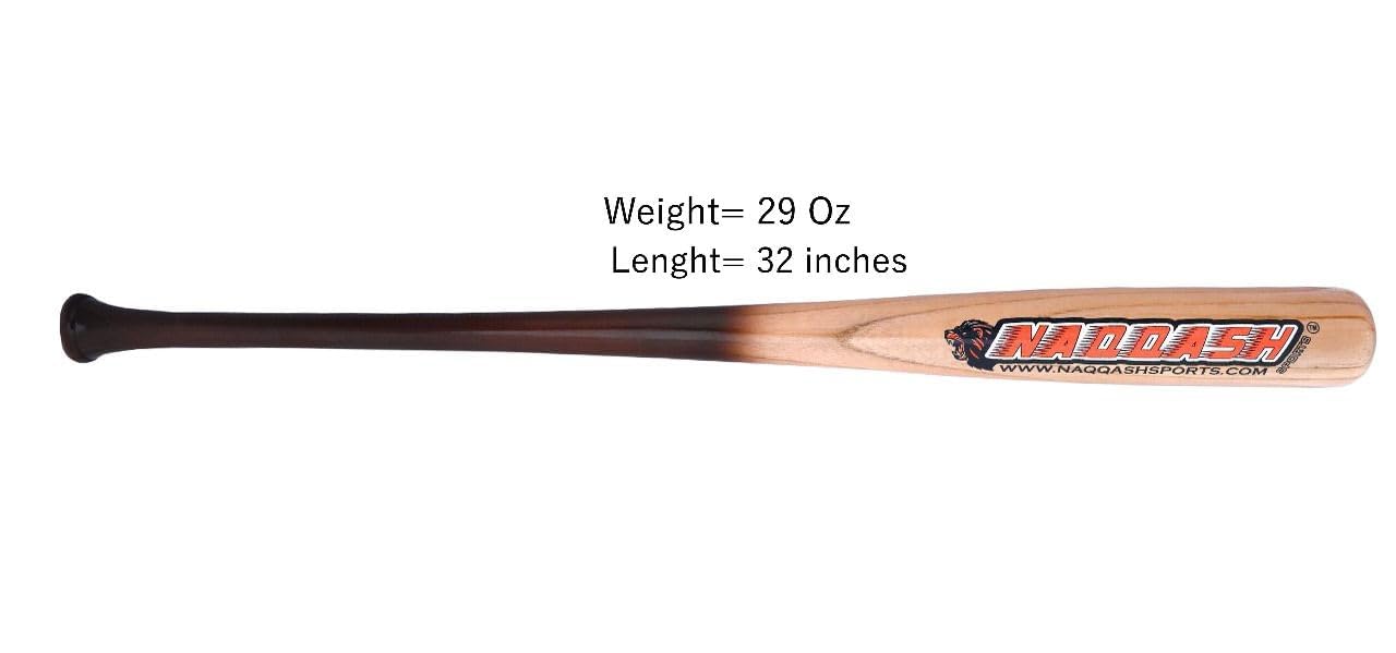 Mazza da baseball in legno di betulla da 82 pollici 243 per giocatori professionisti, gioventù-adulti, 822 g Naqqash Sports