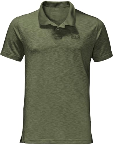 Polo de voyage unisexe Jack Wolfskin en tissu respirant pour homme et femme