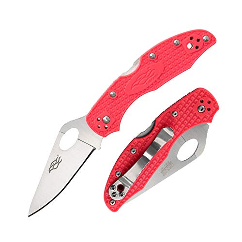 GANZO Firebird F759M Pocket Folding Knife 440C Stainless Steel Blade Nylon Glass Fiber Anti-Slip Handle with Clip Tactical Survival Fishing Camping EDC Knife (Orange)
