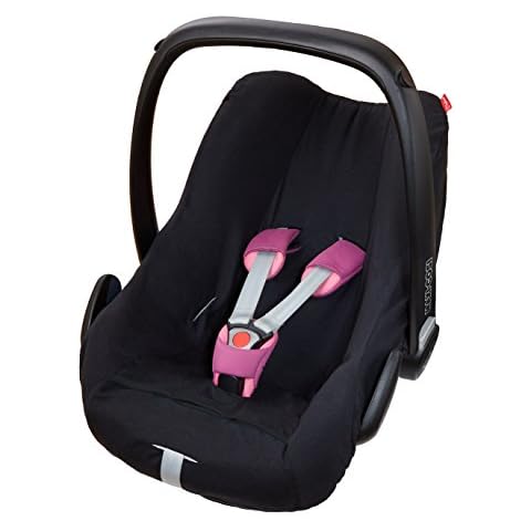 ByBoom ​​- universal summer cover, slipcover made of 100 % cotton, for baby seat, car seat, e.g.Maxi Cosi CabrioFix, City, Pebble, designed in Germany, made in the EU Cover