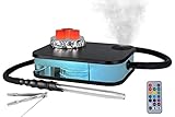 Portable Acrylic Hookah Set Book Shisha Hookah With Everything (Matte Black)
