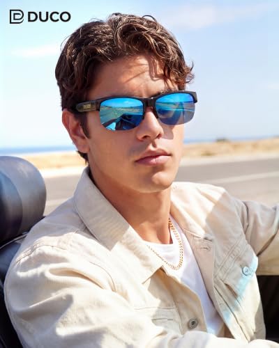 Image of DUCO Polarized Fitover Sunglasses UV400 Protection & HD for Unisex 8960