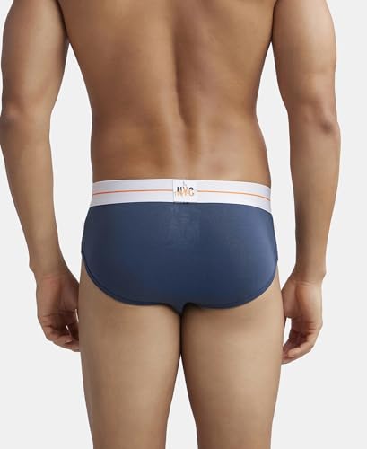 Image of Jockey NY15 Men's Super Combed Cotton Elastane Stretch Solid Brief with Ultrasoft Waistband (Pack of 2)