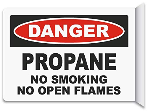 2-Way Propane No Smoking Sign | Foam Board Fixed on Waterproof Sticker with double sided Tape (B0CKMP7BDW) Amazon Price History, Amazon Price Tracker