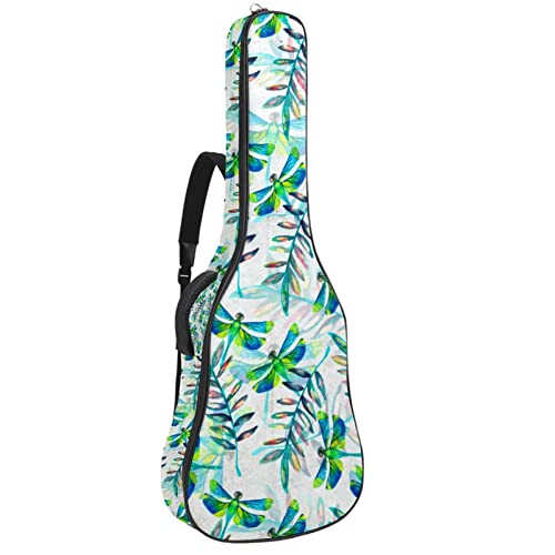 Étui à dos rembourré pour guitare acoustique classique Motif libellule Bleu, Multicolore 05, 42.9×16.9×4.7 in… - Les Beatles, Paul McCartney, John Lennon, RIngo Starr, George Harrison Étui à dos rembourré pour guitare acoustique classique Motif libellule Bleu, Multicolore 05, 42.9x16.9x4.7 in…