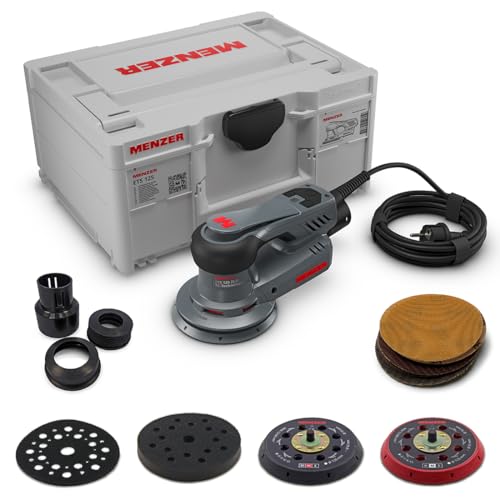MENZER Ponceuse Excentrique ETS 125 5.0 (Ponçage Grossier et Intermédiaire) avec systainer³, 3...