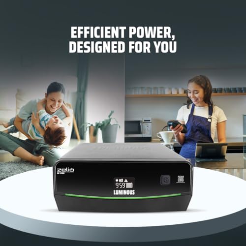 Image of Luminous Zelio M 1200 Sine Wave Inverter Ideal for Home,Office & Shops | 900VA Inverter | Reliable Power Backup | High Performance| Easy Installation | 36 Months Warranty
