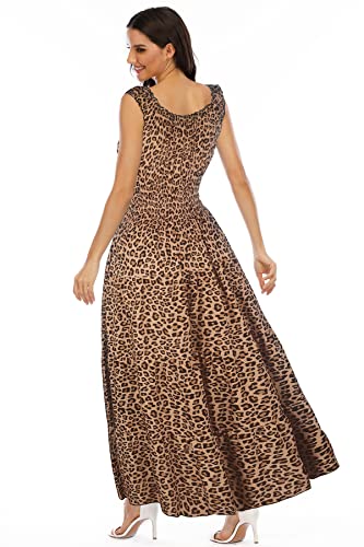 Image of OSTOO Women's 2026 Summer Boho Floral Print Tiered Casual Flowy Long Maxi Dress