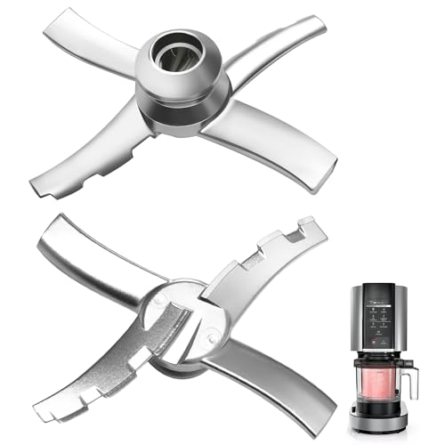HiMoliwa Cuchilla de repuesto compatible con máquinas de helado Ninja Creami NC300 Series, repuesto de paleta Ninja Creami Blade (acero inoxidable)