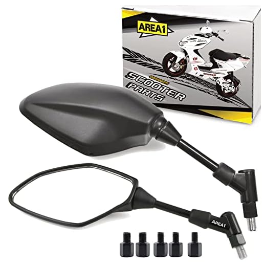 Juego de espejos retrovisores compatibles con SYM (Sanyang) Jet, Jet 14 (50, 125i) Jet4 Basix DD (V23)