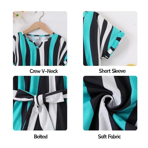 Image of OLMRJKD Kid Toddler Girl Clothes Summer Short Sleeve Figure Graphic Tee Shirt + Shorts Summer Outfits Set