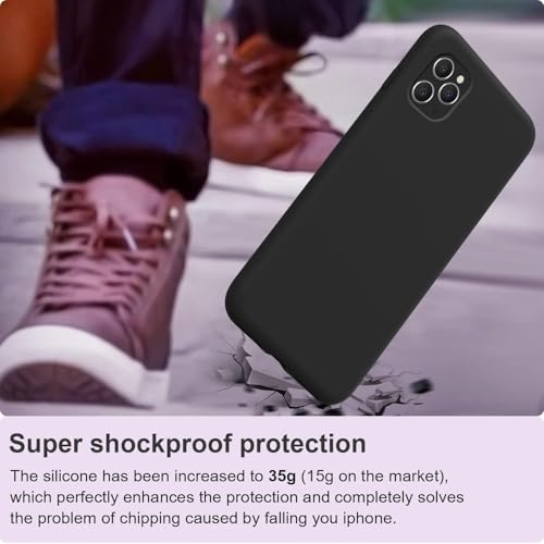 Image of DIZORO Silicone Back Case for iPhone 11 Pro, Soft-Touch Phone Microfiber Silicone Back Cover for iPhone 11 Pro - Black
