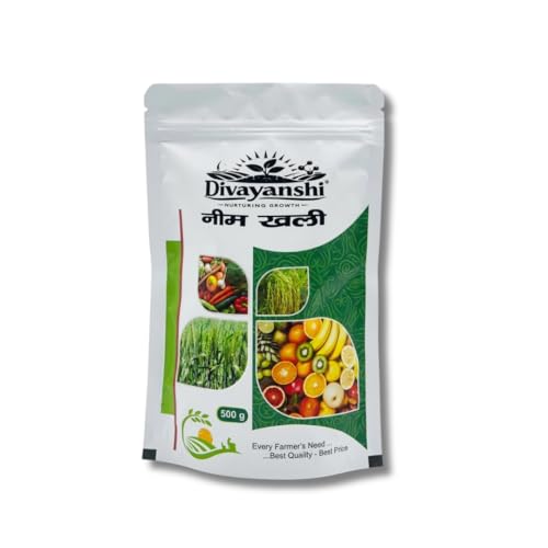Image of Divayanshi Neem Khali Fertilizer | Organic Neem Cake Powder for Plants | Natural Pest Control, Soil Conditioner & Growth Booster | For Garden, Pots & All Plants-500 gm