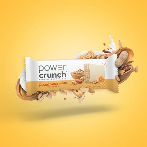 Image of Power Crunch Protein Energy Wafer Bars, Peanut Butter Creme, 1.4 Ounce (12 Count)