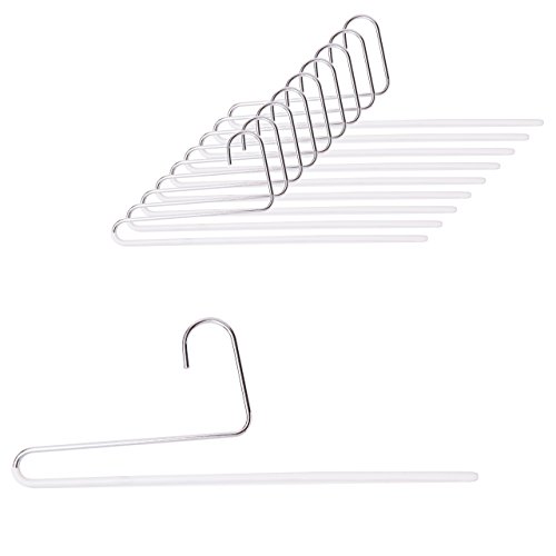 マワ MAWAハンガー パンツシングル 10本セット ホワイト