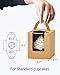YoTruth Clear Bakery Rustic Brown Kraft Paper Single Cupcake Boxes Individual Containers With Window Insert And Handle 50 Count