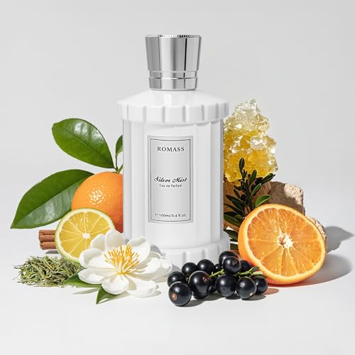 La Mejor Selección de Volupte Perfume que puedes comprar esta semana. 38 ROMASS Silver Mist EDP Eau de Parfum for Men & Women - Aquatic Fougère Unisex Scent travel Mother's Day Gift Perfume3.4 oz