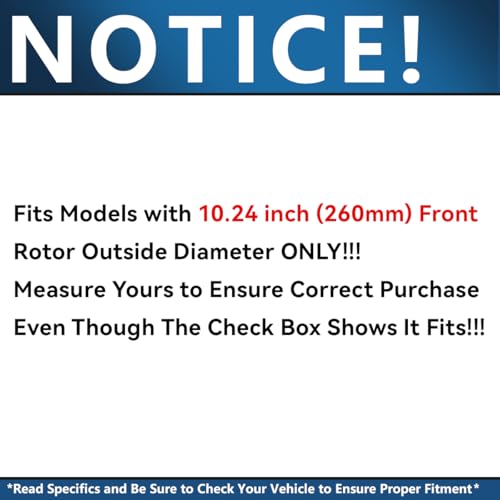 Image of Detroit Axle - Front Brake Kit for 98-01 Subaru Impreza, 96-99 Legacy Replacement 1996 1997 1998 1999 2000 2001 Drilled & Slotted Disc Brake Rotors Ceramic Brakes Pads