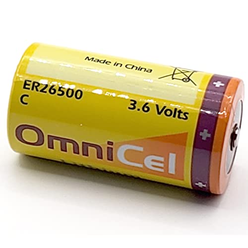 Omnicel Er26500 3.6V 8.5Ah Size C Standard Lithium Battery Replace Tadiran Tl-2200 Tl-4920 Tl-5920, Tekcell Sb-C01 Sb-C02, Eagle Pitcher Pt-2200 For Cmos Circuit Memory Backup Power, Medical Equipment #TOP5
