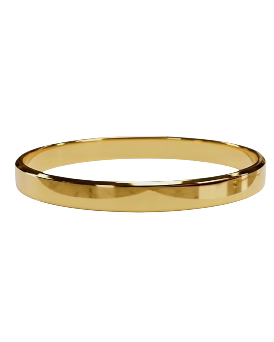 Golden Kada for Unisex Glossy Gold Finish Bangle Stylish Metal Bracelet for Men & Women-image-38