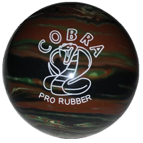 EPCO Duckpin Bowling Ball - Cobra Pro Rubber - Camouflage (4 7/8 inch- 3lbs. 12oz.) 1 Ball