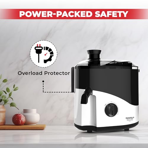 Image of Maharaja Whiteline Odacio Pro Juicer Mixer Grinder With 3 Versatile Jars || 500 Watt || Food Grade Safe || 2 Year Warranty || Black and White