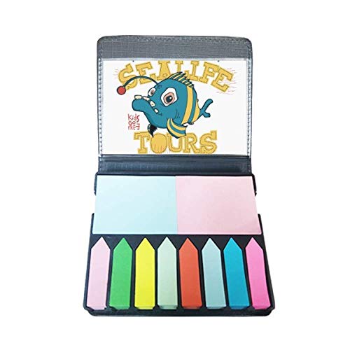 Boîte de marque-page autocollant poisson pour retrouver ses notes rapidement