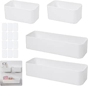 Set 8 Scatole Organizer Con Coperchi - Multiuso Per Cucina, Ufficio, Giocattoli - Foto 7