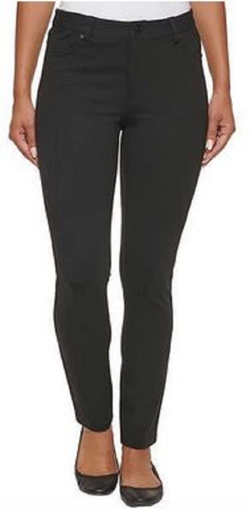 DKNY Womens Slim Leg Ponte Pants