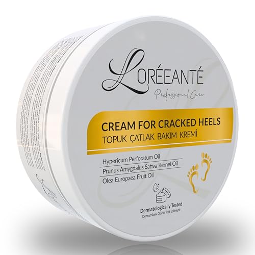 loréeanté Heel Crack Care Cream with Miraculous St. John's Wort Oil – Intense Repair for Dry, Cracked Heels | 5.29 Ounce | Fast Relief & Deep Moisture 150ML