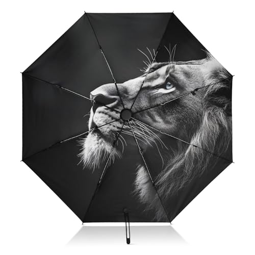 Parapluie de poche automatique coupe-vent grand format avec toile de protection solaire UPF 50+