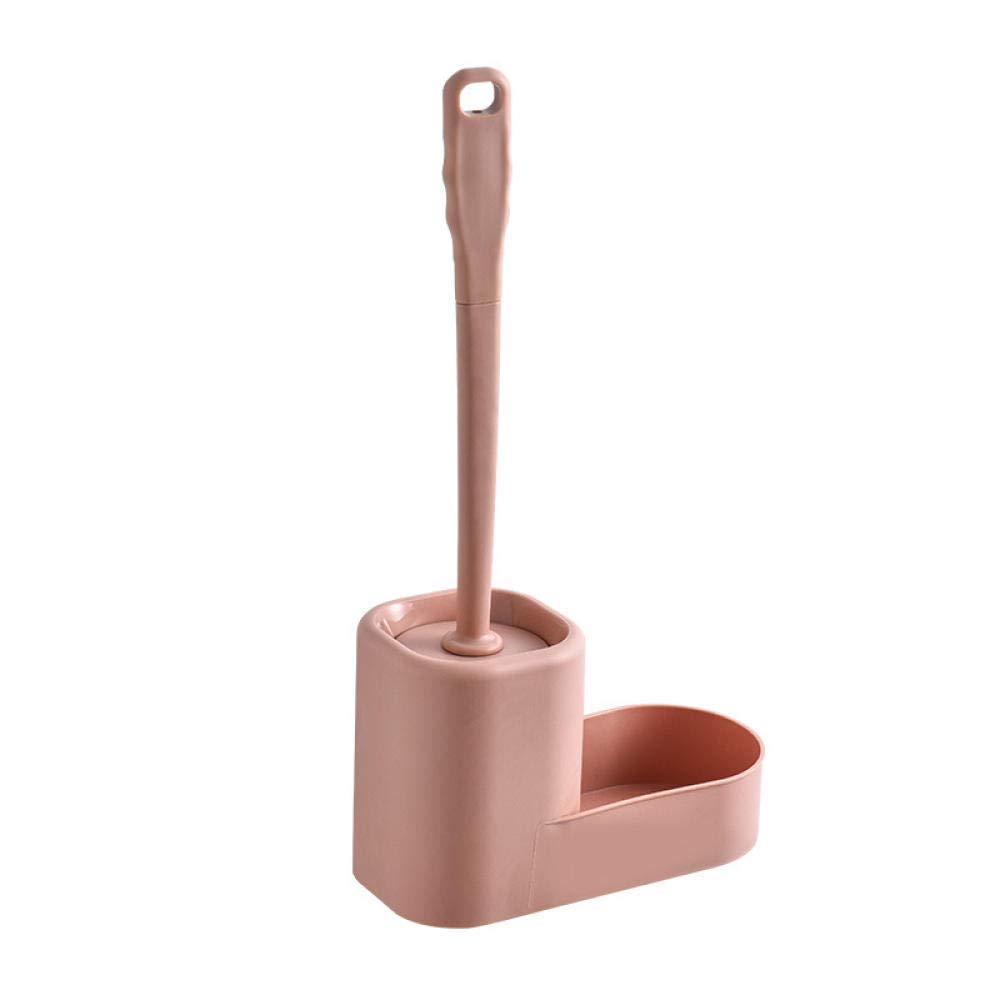 Support brosse à dents et balai WC mural pour une salle de bain familiale ordonnée