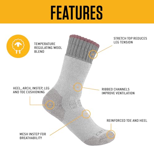 Carhartt Women's SB6600W Women's Heavyweight Synthetic-Wool Blend Boot Sock2